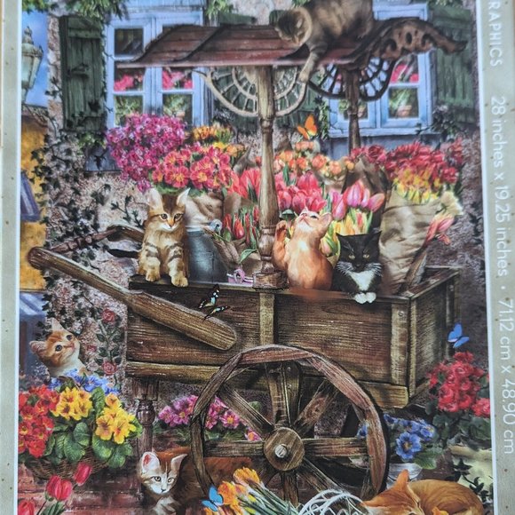 1000 piece puzzle Flower Cart - Picture 1 of 2